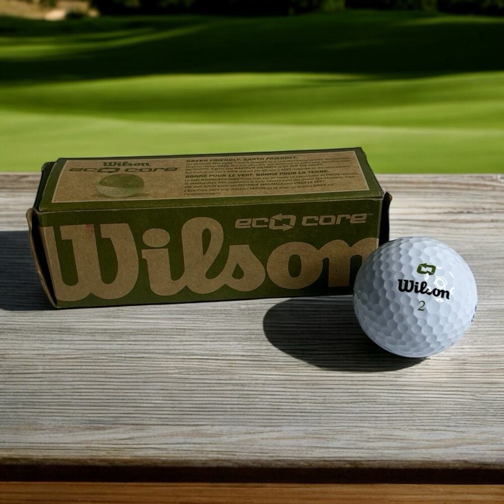 Wilson Eco Core Golf 1 Sleeve 3 Golf Balls Green & Earth Friendly Recycled